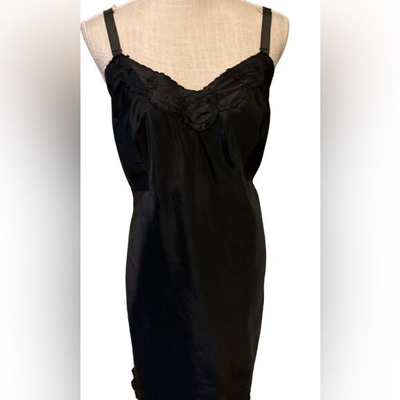 Vintage Barbizon Black Slip XS - Picture 2 of 8